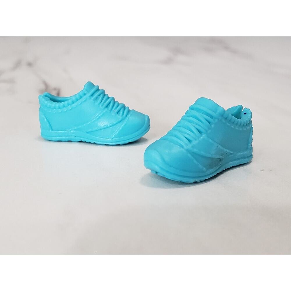 Mattel‎ Barbie Doll Blue Sneakers Tennis Running Fitness Gym Shoes flat feet